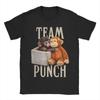Cute Punch Monkey TShirt Summer  Leisure T Shirts Unisexs Cotton O Neck Plus Size Tees ShortSleeve Vintage Tops