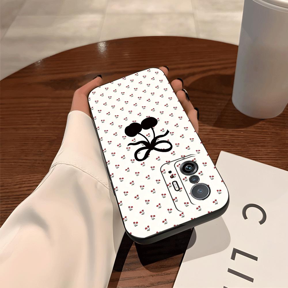 Funda Phone Cover Case for Xiaomi Mi 12 11T 12T Pro 13 Lite 12X 10T 11 14 Cartoon Cherry