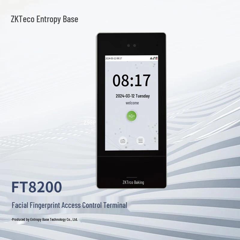 ZKTECO F28 Biometric Access Control & Time Attendance System with FT8200 Double Magnetic Lock CN plug (adapter included)