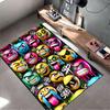 Colorful Graffiti Emoji Faces Suitable As a Non-slip Mat for the Living Room or Bedroom Sofa