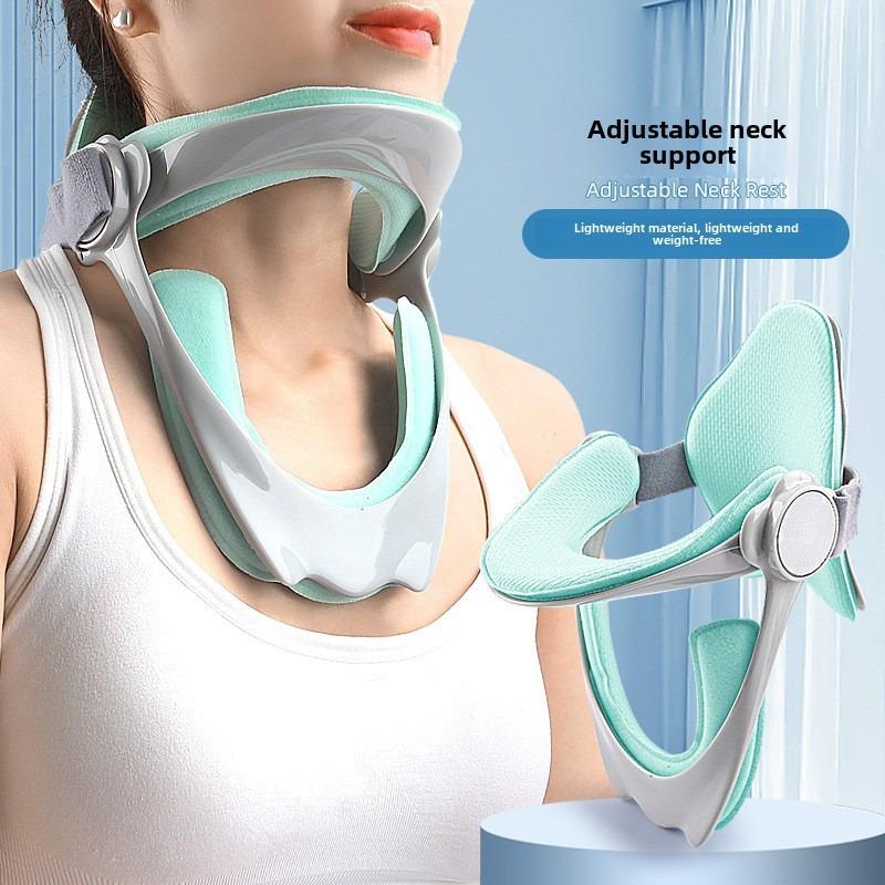 Adjustable Cervical Traction Neck Brace Posture Corrector Spine Support Pain Relief Stretcher