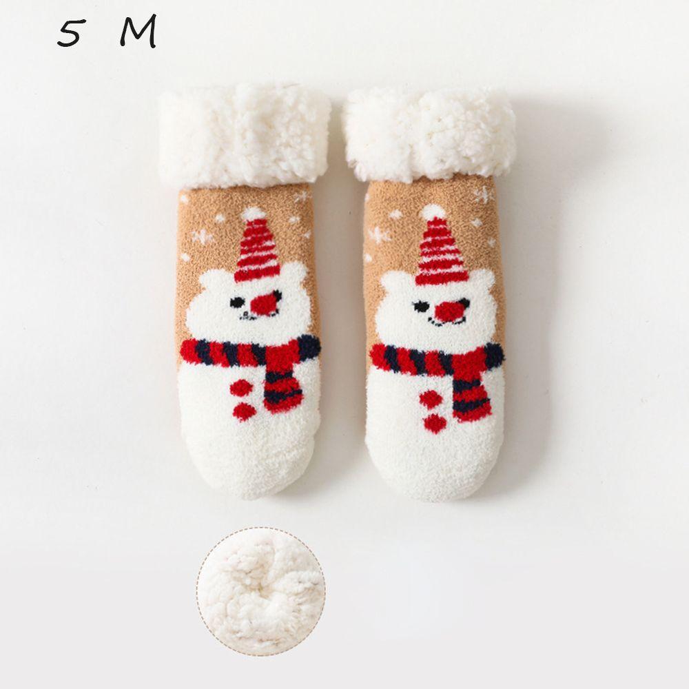 Cotton Cartoon Floor Shoes Lamb Velvet Sock Autumn Winter Socks Baby Socks Children's Floor Socks