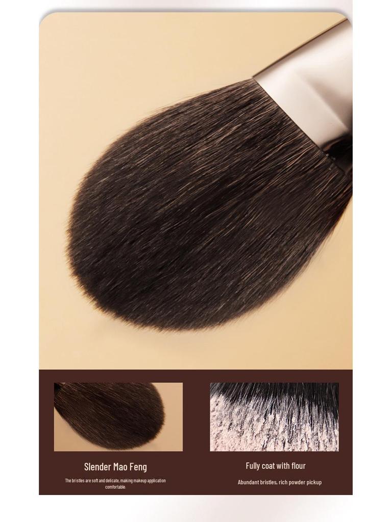 Natural Animal Hair Makeup Brush Set - Full Collection