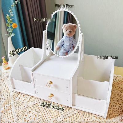 Miroir de bureau pour maquillage Miflame avec rangement