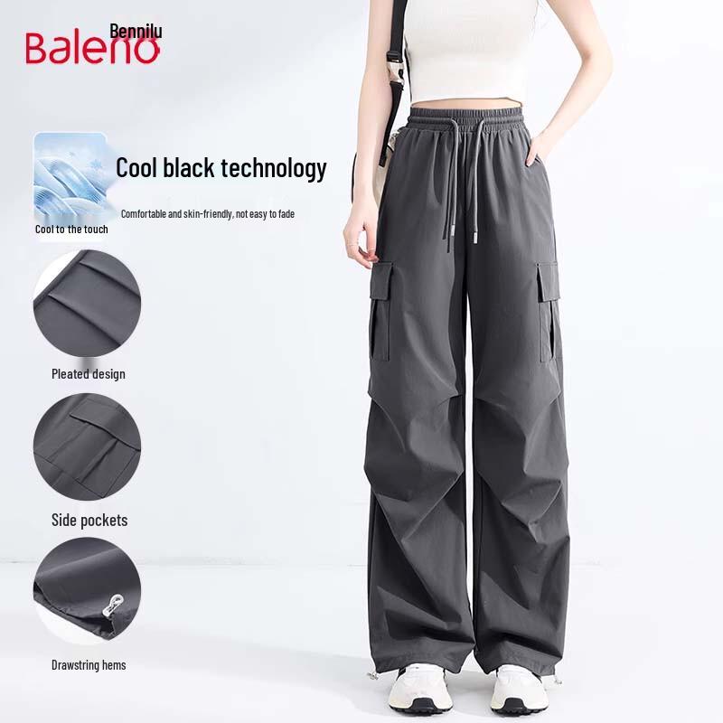 Baleno Women's High-Waist Cargo Pants