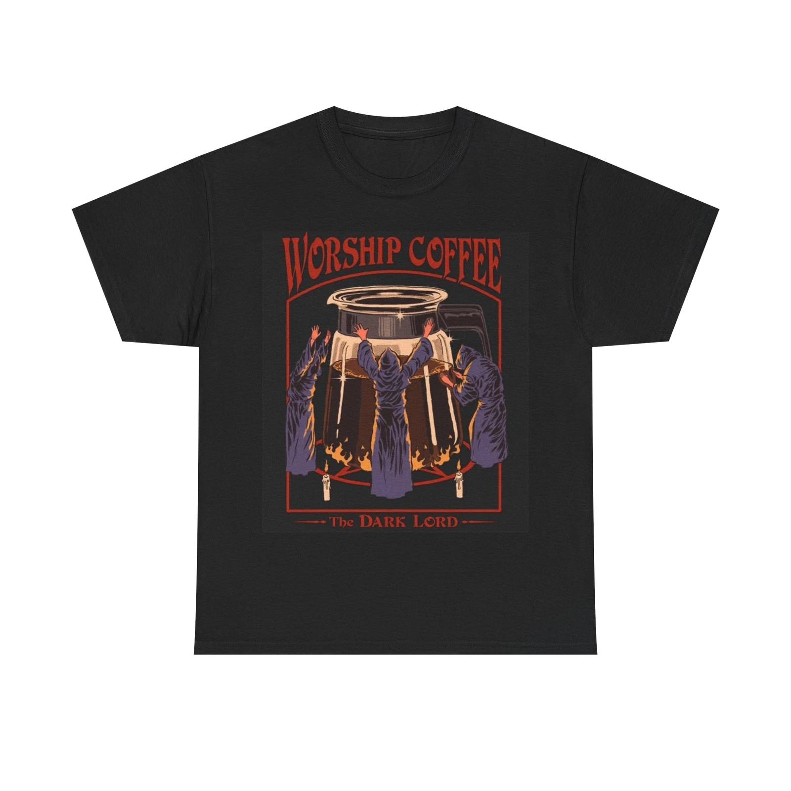 Men s and Women s T-shirts Worship Coffee XXXXL