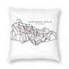 Jackson Hole Wyoming Ski Square Pillowcase Polyester Linen Velvet Printed Zip Decor Pillow Case Sofa Seater Cushion Cover x