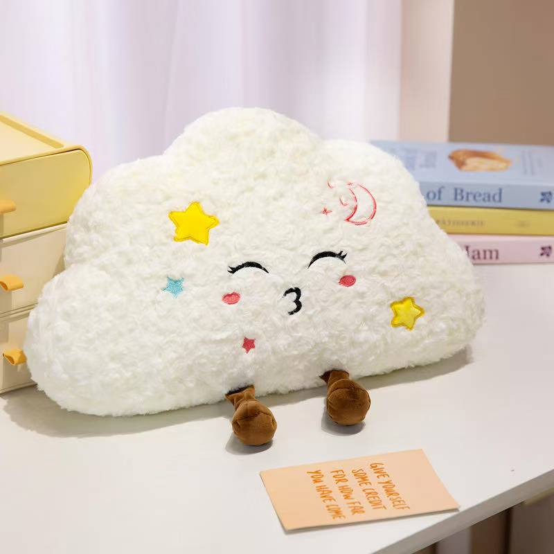 Newest Healing Cloud Throw Pillow Cushion Kawaii Stuffed Plush Toy Doll Cartoon Anime Cute Kids Birthday Holiday Gift Doll