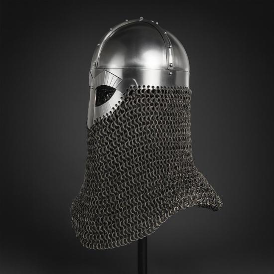 Handgefertigter Wikinger-Normannenhelm, mittelalterliche Rüstungsreplik für LARP, Cosplay, Renaissance-Messen, Sammlerstück, nordischer Kriegerhelm