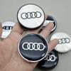 4pcs Car Emblem Logo Badge Wheel Center Cover For Audi A3 A4 A5 A6 A7 A8 Q2 Q3 Q5 Q7 Auto Hubcap Decoration Accessories