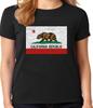 California Flag T-shirt Womens Ladies Tee Shirt California Bear Graphic Tee Unisex T-Shirt