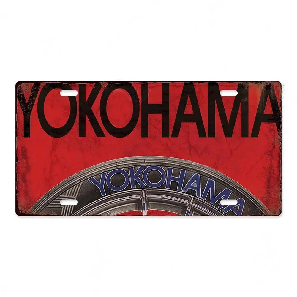 Tire Brand Vintage Metal Posters Signs License Tin Sign Decor Garage Car Repair Shop Wall Plaques Decoration Tinplate Auto Pl