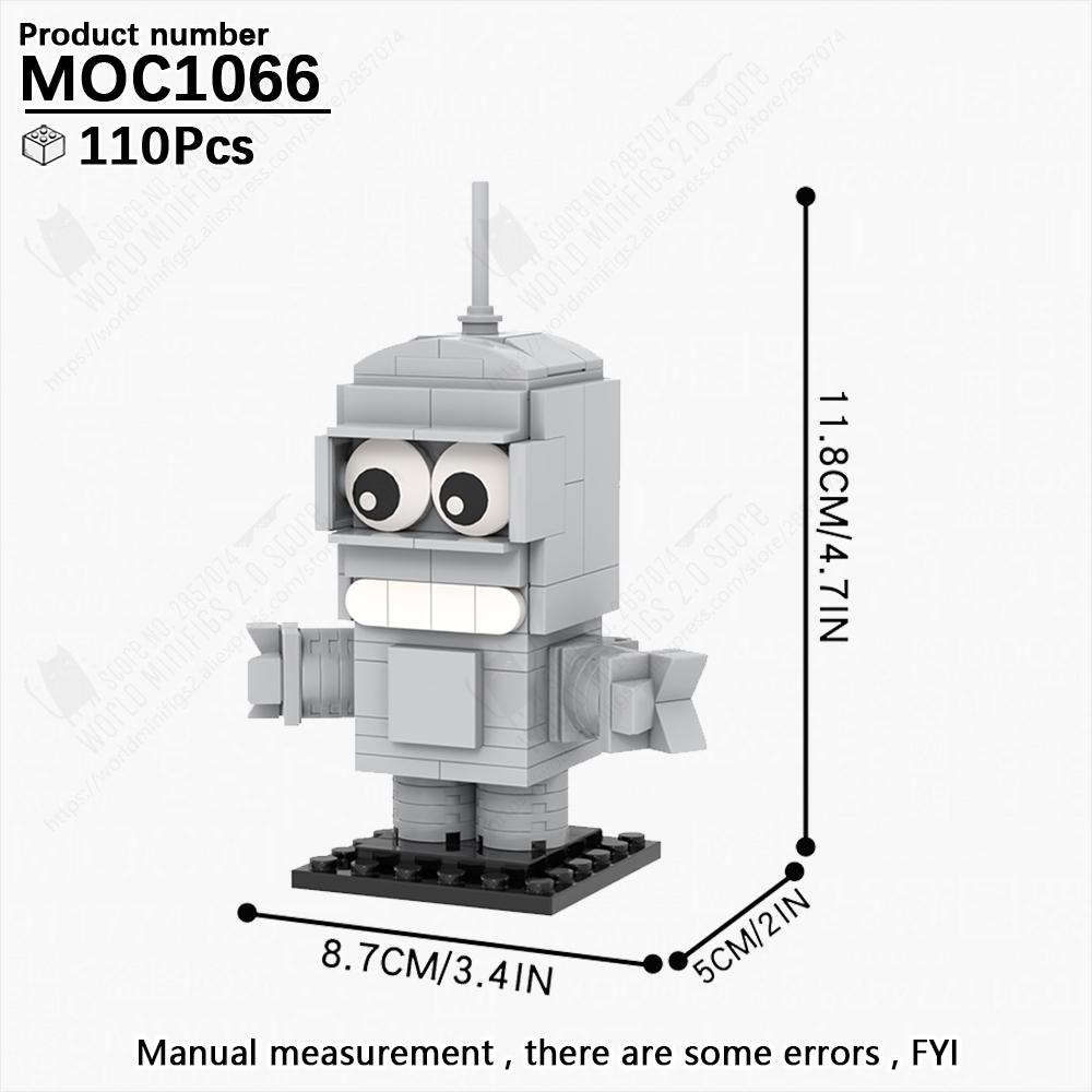 MOOXI Cartoon Anime Charakter Ziegelkopf Modelle MOC Steine DIY Zusammengebaute Bausteine Lernspielzeug Kinder Erwachsene Geschenke