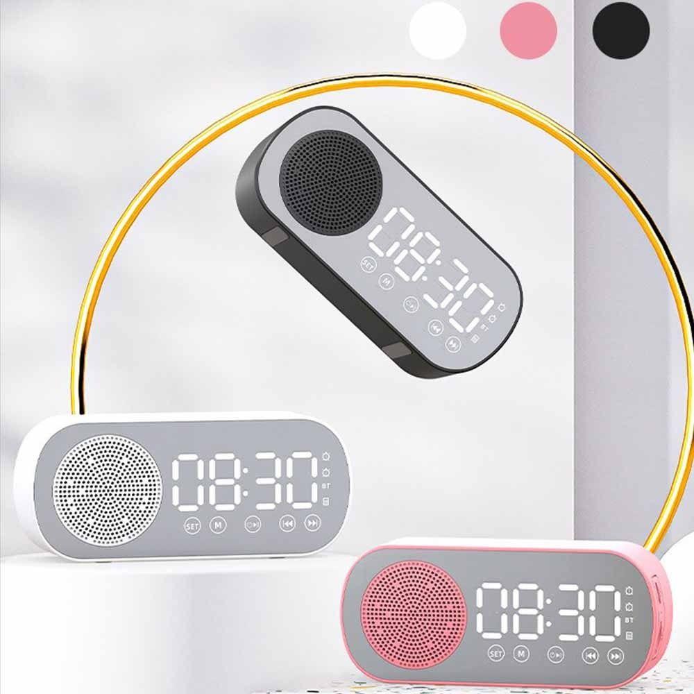 Double Alarm Bluetooth Clock Wireless Wireless Bluetooth Speaker Digita Alarm Clock Gifts