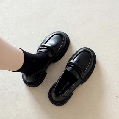 The First Layer of Cowhide Women's Autumn New Genuine Leather Women's Shoes, Small Leather Shoes, One-pedal Single Shoes