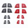 4PCS Real Carbon Fiber Car Door Switch Panel Cover Sticker For Tesla Model 3 Y 2018-2025 Car Interior Decoration Accessories