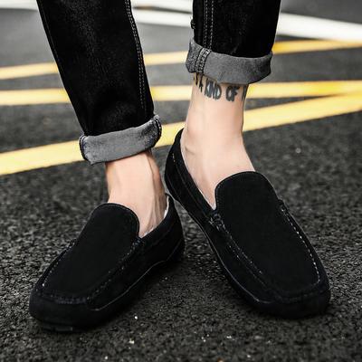 Herren Winter Plüsch Schnee Slipper Leder Mode Fahrschuhe Herren Neuankömmling Männlich Luxusmarke Freizeitschuhe Herren Slipper