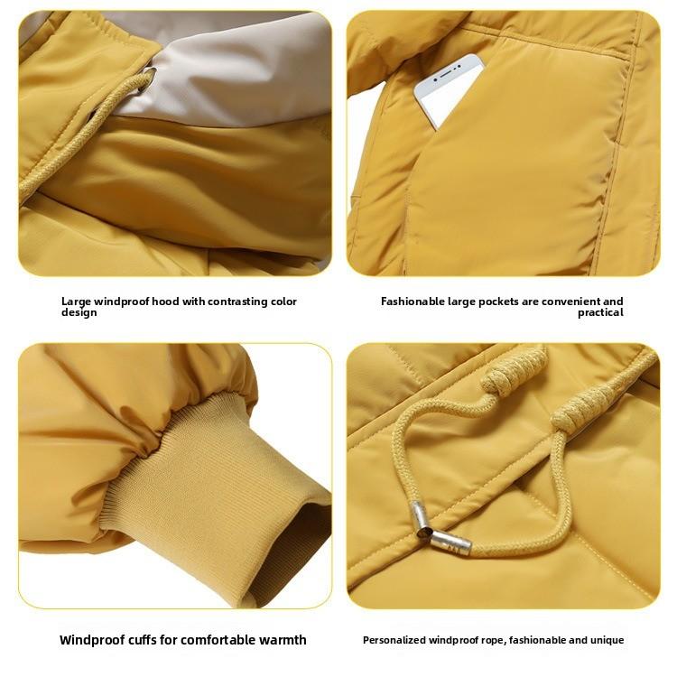 Moda dame ocazional toamna iarna imprimeu culoare uni maneci lungi jachete si paltoane cu puf