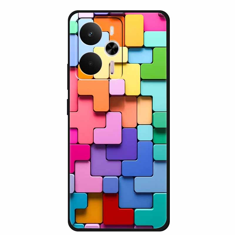 For Realme 14 Case Soft TPU Black Silicone Cover for Realme 14 5G Global RMX5070Soft Case Shockproof Cover RMX5070 Oppo Realme14