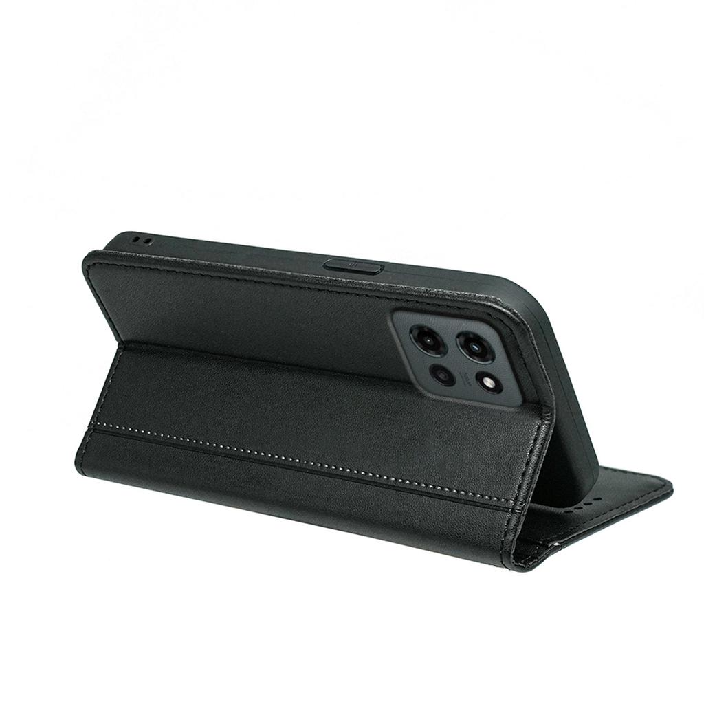 HX01 For Motorola Edge (2025) 5G Wallet Case Magnetic Closing PU Leather Phone Cover