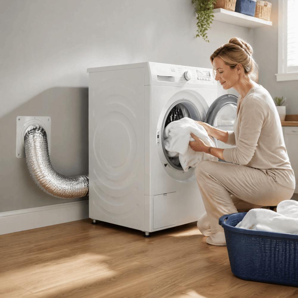2 set Easy Installation Dryer Vent Connector Airtight Seal Dryer Duct Connector Bathroom