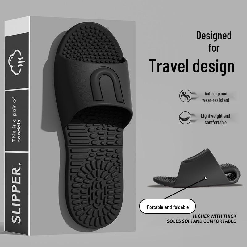 Portable Folding Summer Slippers: Soft Sole for Travel, Business Trips, Hotel & Home - Unisex