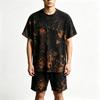 Summer Casual Vintage Rust 3D Printed Round Neck Short Sleeved Kids T-Shirt And Shorts Set Boy's and Girl's T-shirt Shorts Set