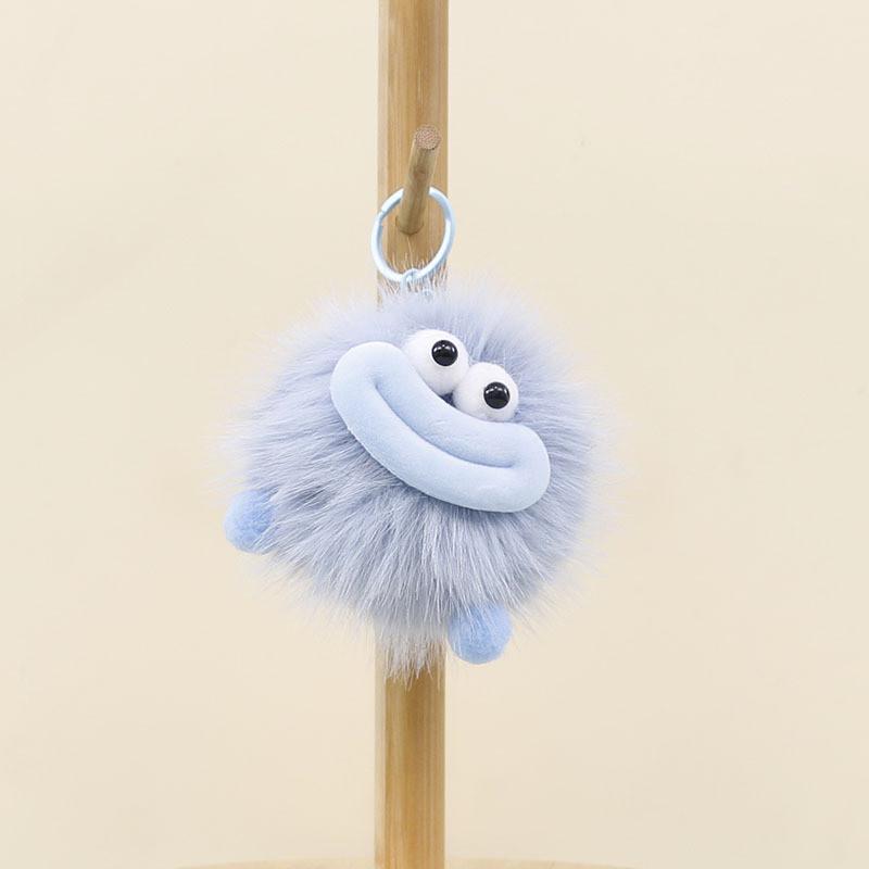 Stuffed Plush Animal Keychain With Big Mouth Design For Bag Ornament Bag