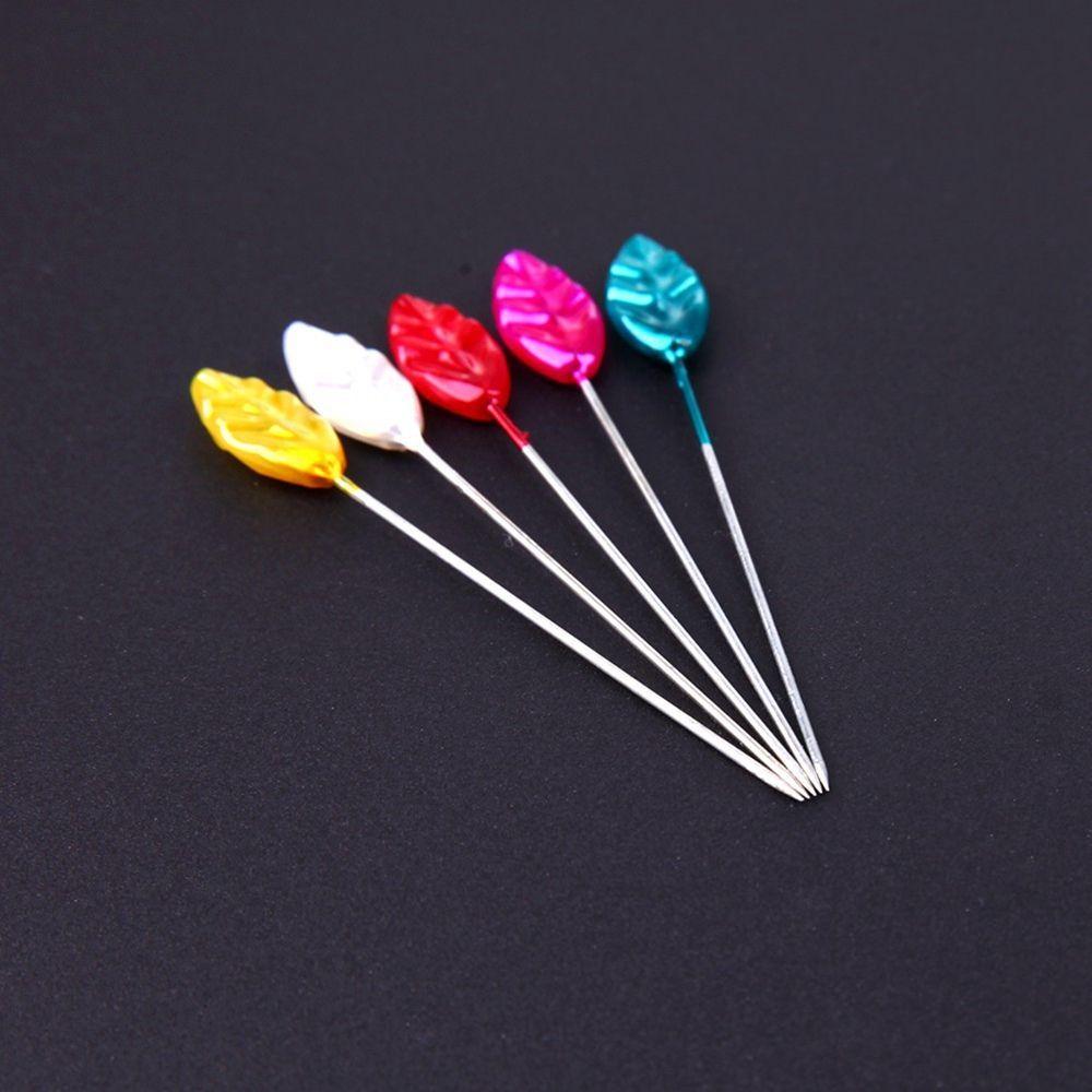 Straight Head Colorful Weddings Jewelry Components Corsage Needle Sewing Pins