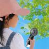 Mini Humidifier Fan Portable Handheld Mist Fan USB Rechargeable Outdoor Hand Fan Small Spray Mist Fan Portable Water Spray Fan