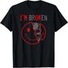 Ik ben oké, ik ben gebroken, onzichtbare ziekte, ik ben oké, gebroken T-shirt