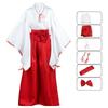 Cosplay Filles Garçons Anime Inuyasha Kikyo Kimono Ensembles de Costumes Halloween Carnaval Déguisements Tenues de Fête Uniforme