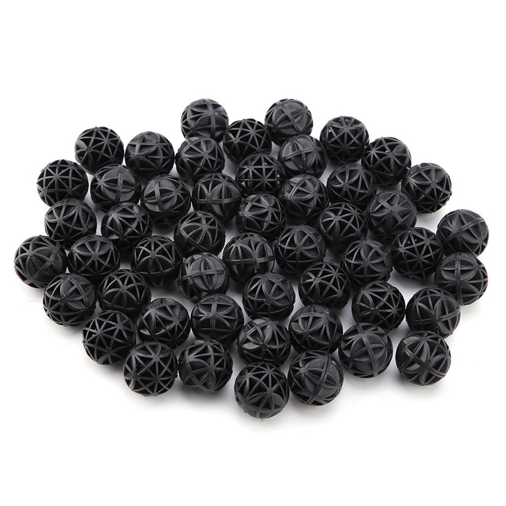 50Pcs Bio Porous Filter Biochemical Ball with Cotton Aquarium Pond Filter Material 16mm