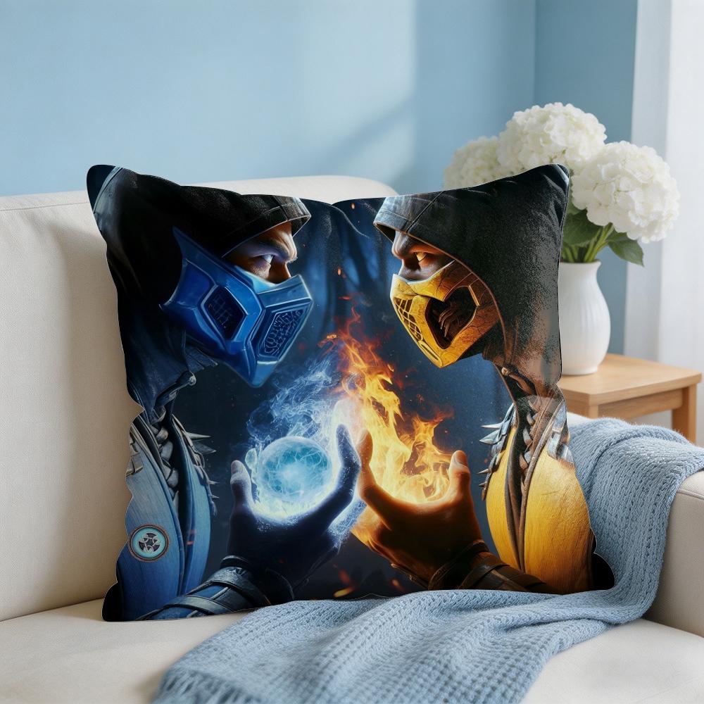 MMortal KKombat Game Cushion Cover Square Pillow Bedroom Sofa Leisure Comfort Living Room Home Decoration X