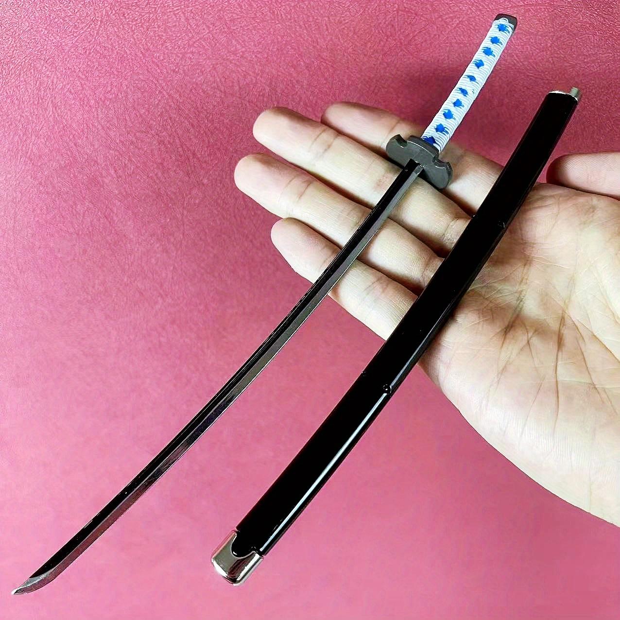 

Demon 10inch Slayer Katana Anime Kamado Tanjirou Ninja Knife Kimetsu No Yaiba Sword Mini Samurai Sabre Real Japanese Katana Toy 10inch-25cm