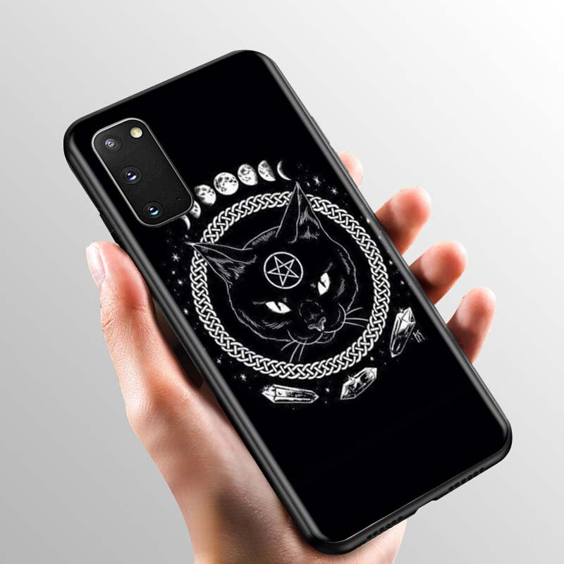 Case For Samsung Galaxy Note 10 Lite Plus 20 Ultra 8 9 S20 FE S21 S10 Soft Silicone Phone Cover Funda Witches Moon Tarot Shell