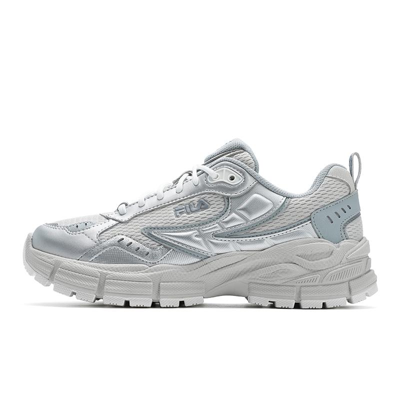 Fila Blade Silver Tooth Shoes Fashion Versatile Comfortable Trendy Casual Low Top Running Shoes Women sneaker Antarctic-Gray F12W512101FAS