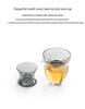 Nanshan Mr. Lingbi Glass Tea Filter Set: Creative Glass Strainer for Kung Fu Tea Ceremony.