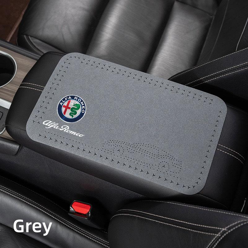 Armlehnenbox Matte Weiche Hülle Mittelkonsolenbox Polstermatte Für Alfa Romeo STELVIO Giulia 159 Giulietta 147 Mito 156 MTO Auto Zubehör