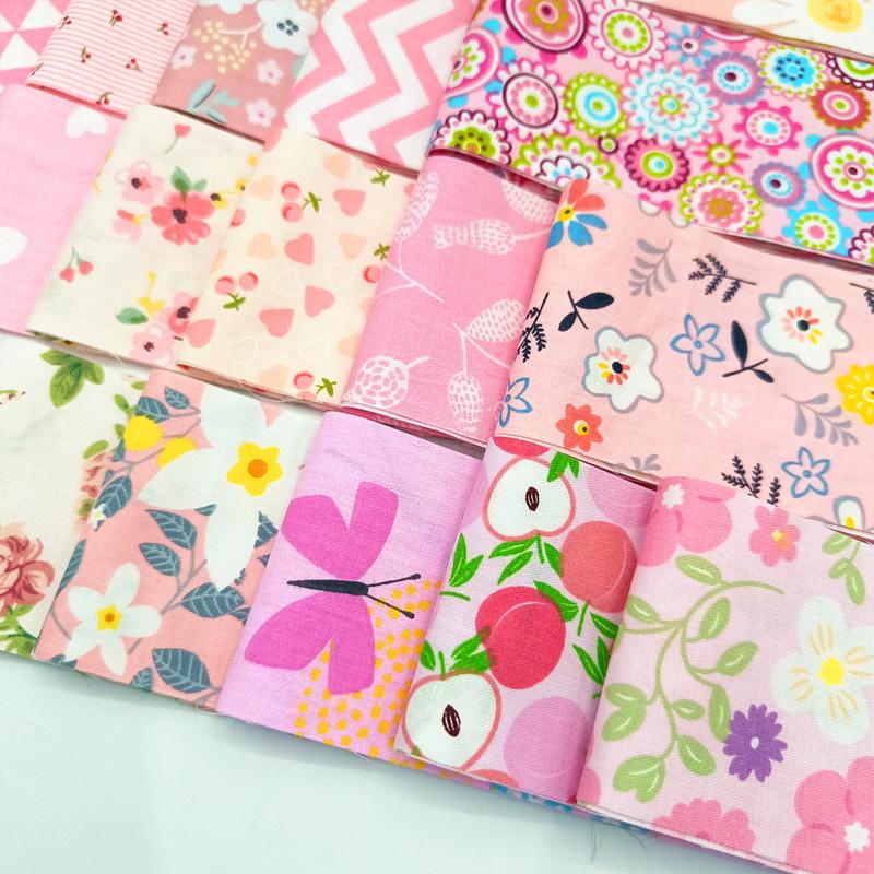 40Pcs Quilting Jelly Rolls Colorful Fabric Strips 6.5CM Sewing Craft DIY Cotton Quilting Strips Patchwork Fabric Floral Printed