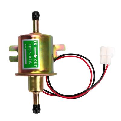 12V elektrinis benzino siurblys HEP-02A skirtas automobilių karbiuratoriui motociklui keturračiui žemo slėgio kuro siurblio varžto tvirtinimo vielos dyzelinas