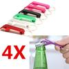 4 Pezzi Apribottiglie Birra Lega di Alluminio Mini Apribottiglie Apri Lattine Apribottiglie Creativo Colore Casuale Regalo Aziendale