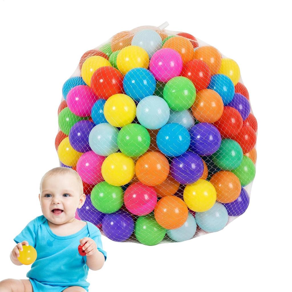 Mesh Bag Ocean Ball 50pcs Pack Can Be Thickened Bobble Ball Playground Children Indoor Toys Colourful Plastic Toys