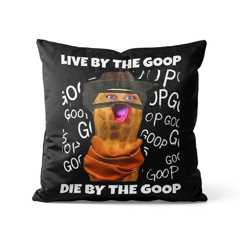 Gaslight Gatekeep Girlboss Burnt Peanut Pillow Cover Live By The Goop Die By The Goop Funny Meme Cowboy Design Cushion Case