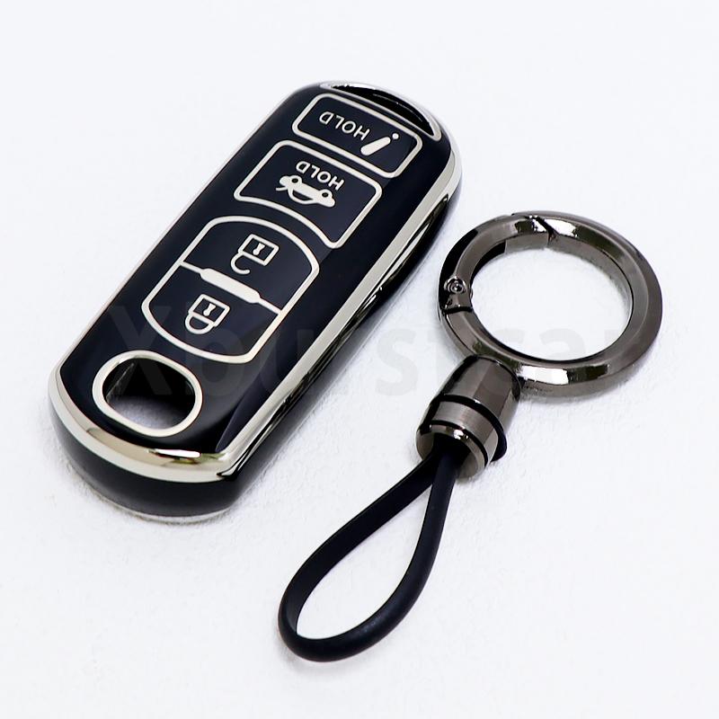 2/3/4 Buttons Auto Key Fob Cover Housing Remote Fit For Mazda Atenza Axela Cx-5 Cx5 Cx-3 Cx7 Cx-9 3 4 Cx30 2 3 6 Demio Keyless Case Protector