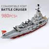 Navio Carro de Guerra Azul Marinho Exército Barco Avião Modelo Navios de Guerra Blocos de Montar Conjunto de Construção para Meninos Brinquedos de Tijolos Presentes de Natal