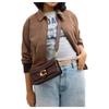 Coach Tabby 26 Brand Logo Detachable Shoulder Strap Design Leather Handbag Crossbody Shoulder Bag Medium Women Handbag Brass Maple CCX04-B4MPL