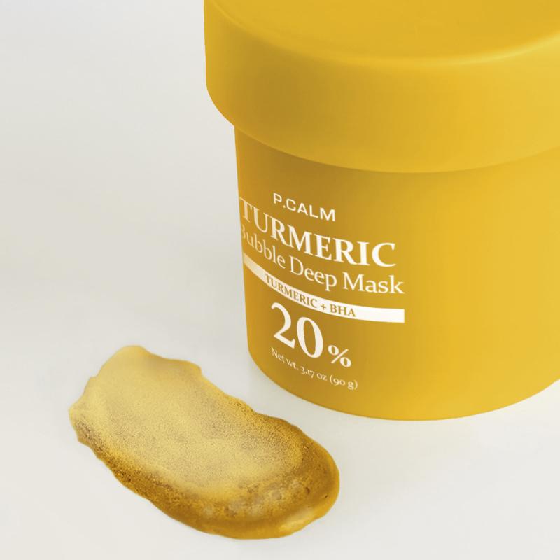 P.CALM Turmeric Bubble Deep Mask 90g