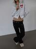 SETUP-EXE Line Bootcut Pants / Black