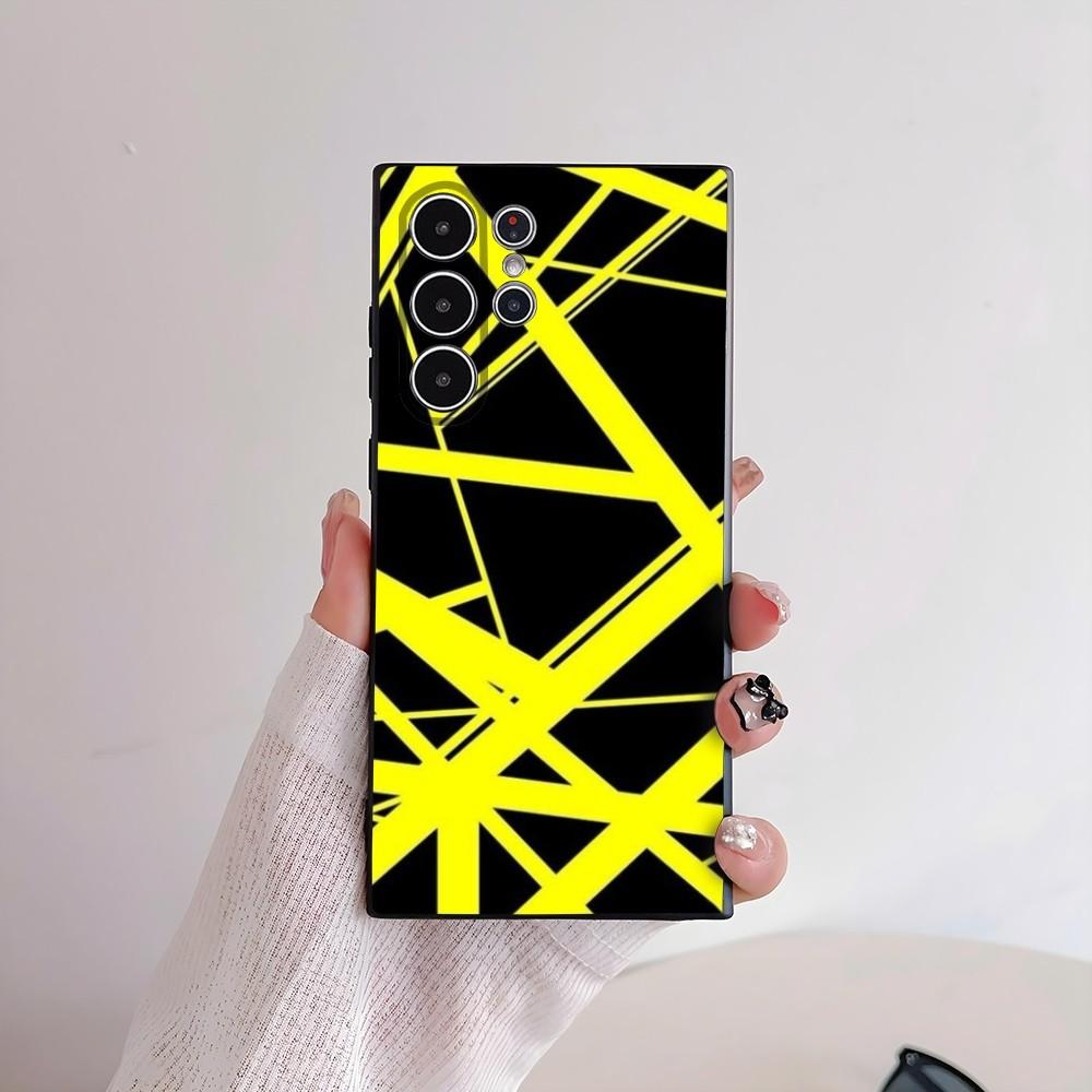 E-Evh Guitar Pattern Phone Case For Samsung Galaxy S25 S24 S22 S23 Ultra S21 S20 Plus 5G Frosted Non-Slip Full Cover Soft Case